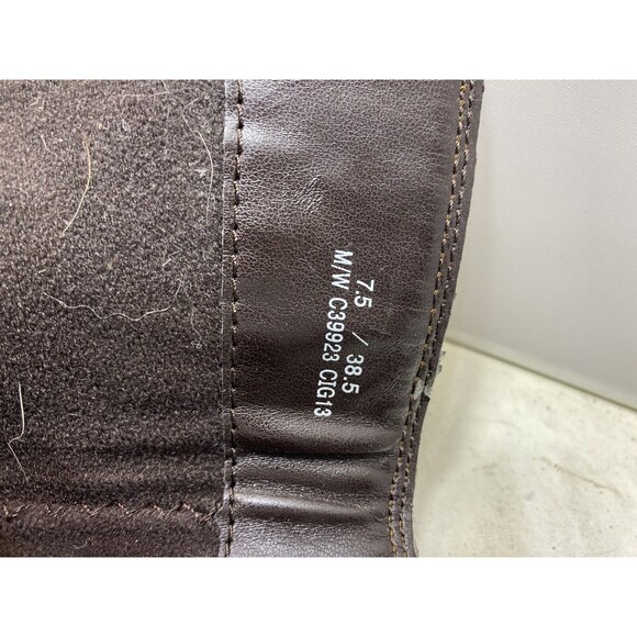 BOC Born Brown Leather Zip C13623 Tall Riding Boots Women’s 7.5 - Picture 10 of 13